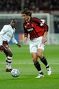 Paolo Maldini in action during the match